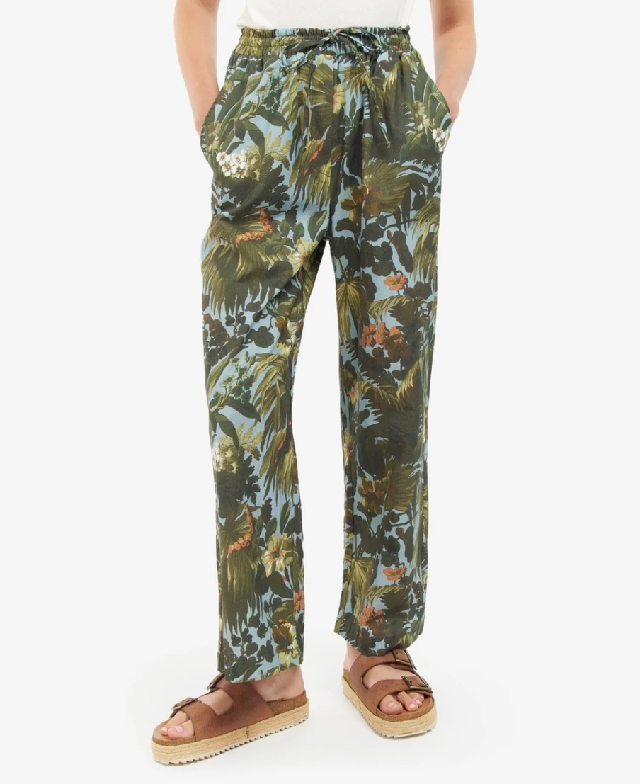 Barbour Women's Lauriston Trousers in Limerence/Sky - House Of Hackney Collaboration