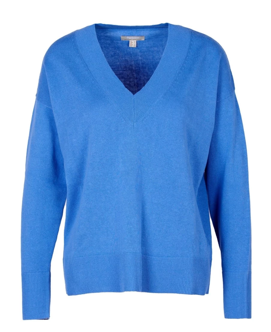 Barbour Women's Bathgate Knit Sweater in Bluebell Blue