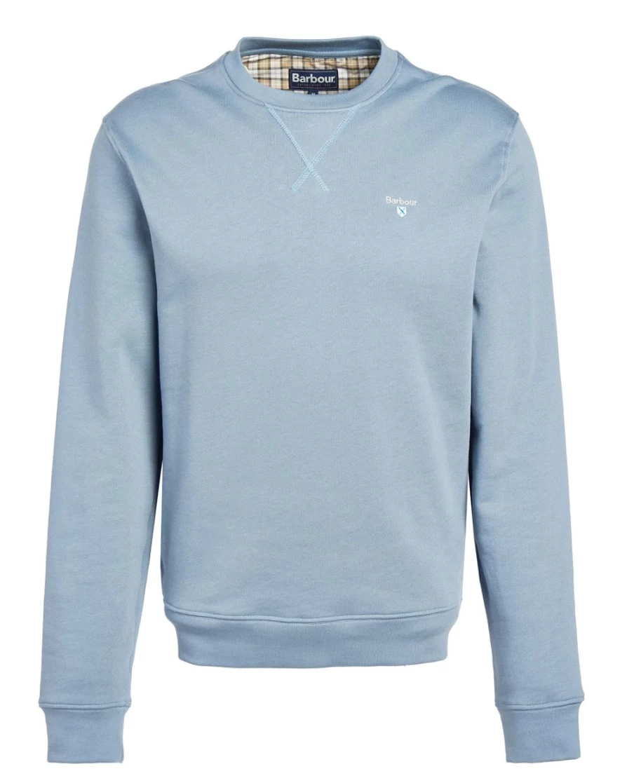 Barbour Men's Ridsdale Agave Green Crew Neck Sweatshirt