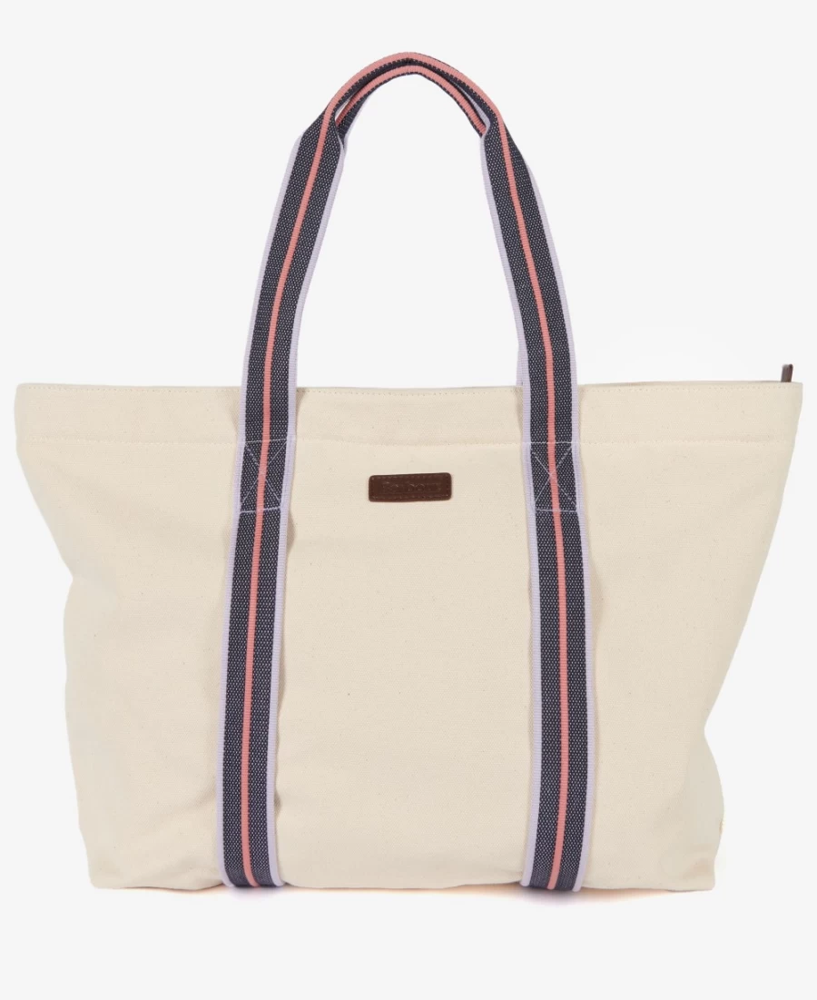 Barbour Madison Ecru Tote Bag for Men - Stylish Beach Carryall