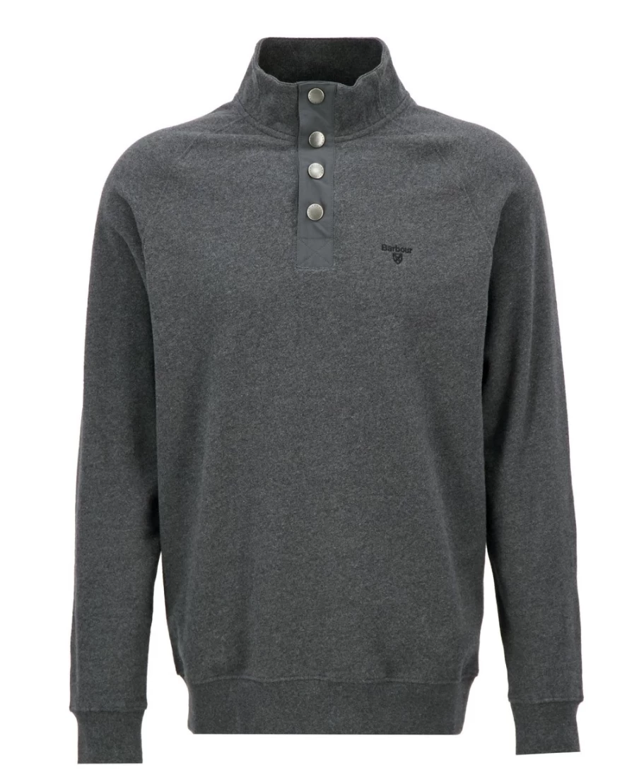 Barbour Men's Mist Half Snap Sweatshirt - Classic Comfort & Style