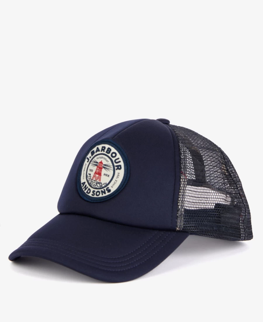 Barbour Fulton Classic Navy Trucker Cap for Men