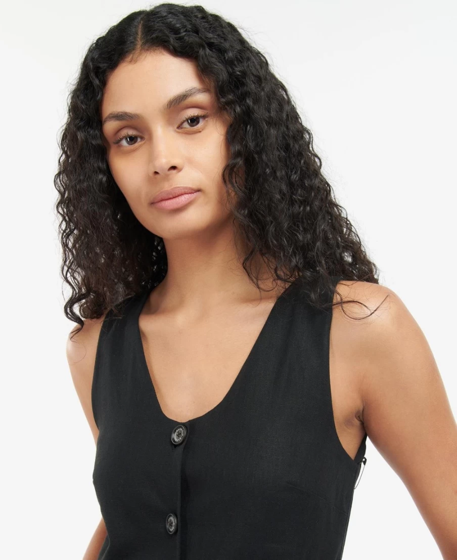 Barbour Women's Black Penrose Jumpsuit - Classic Utility Style