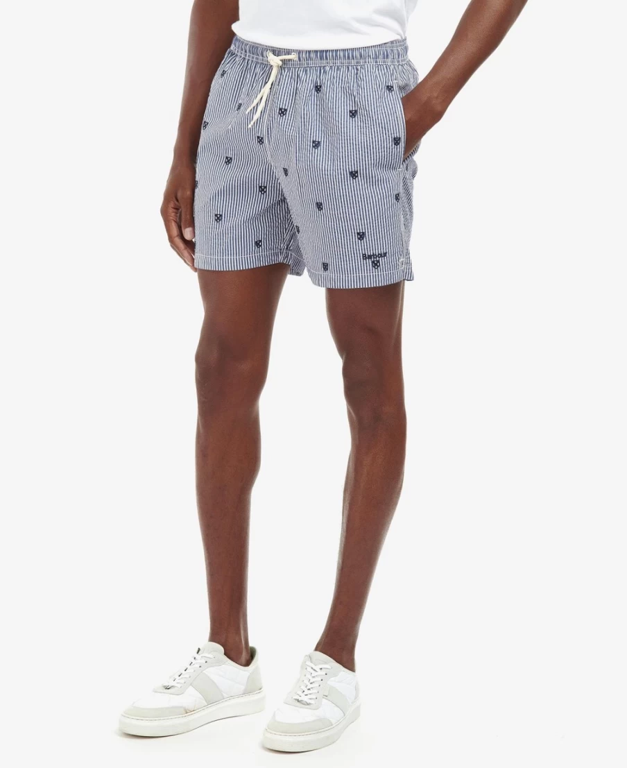 Barbour Men's Classic Navy Shield Swim Shorts