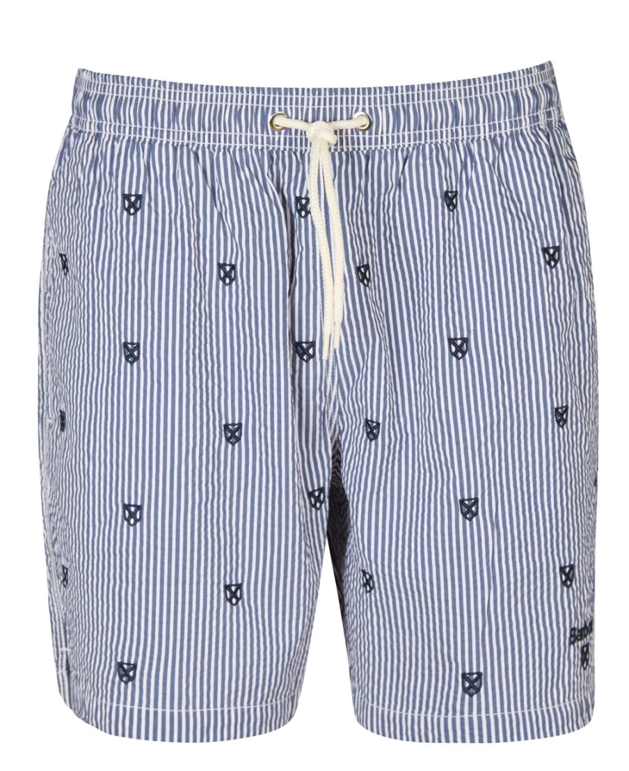 Barbour Men's Classic Navy Shield Swim Shorts