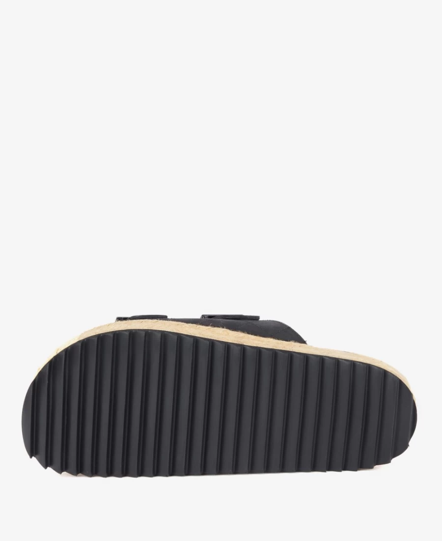 Barbour Women's Pamela Diamond Quilted Sandals in Classic White | Comfortable & Stylish Footwear