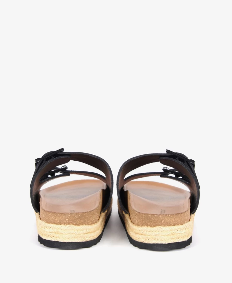 Barbour Women's Pamela Diamond Quilted Sandals in Classic White | Comfortable & Stylish Footwear