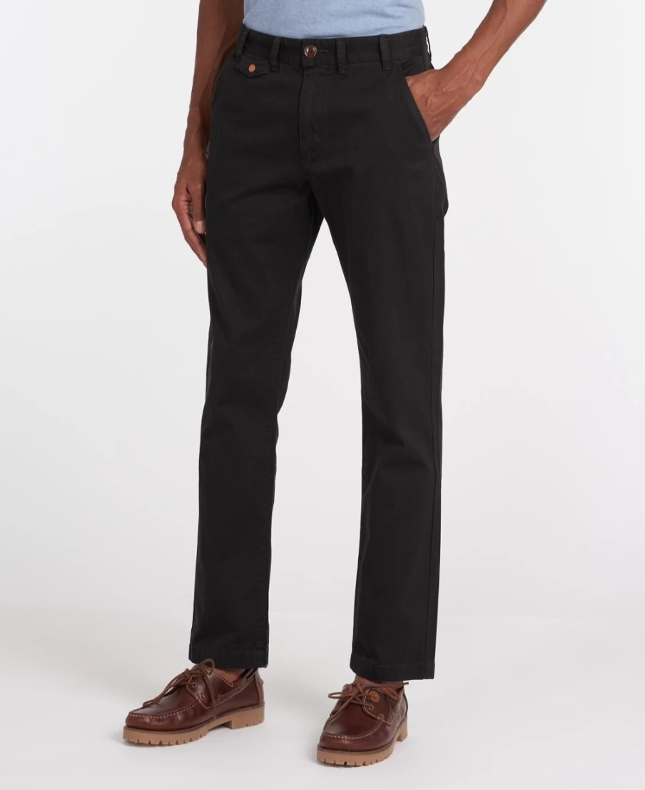 Barbour Men's Neuston Twill Chinos in Navy - Classic Casual Trousers