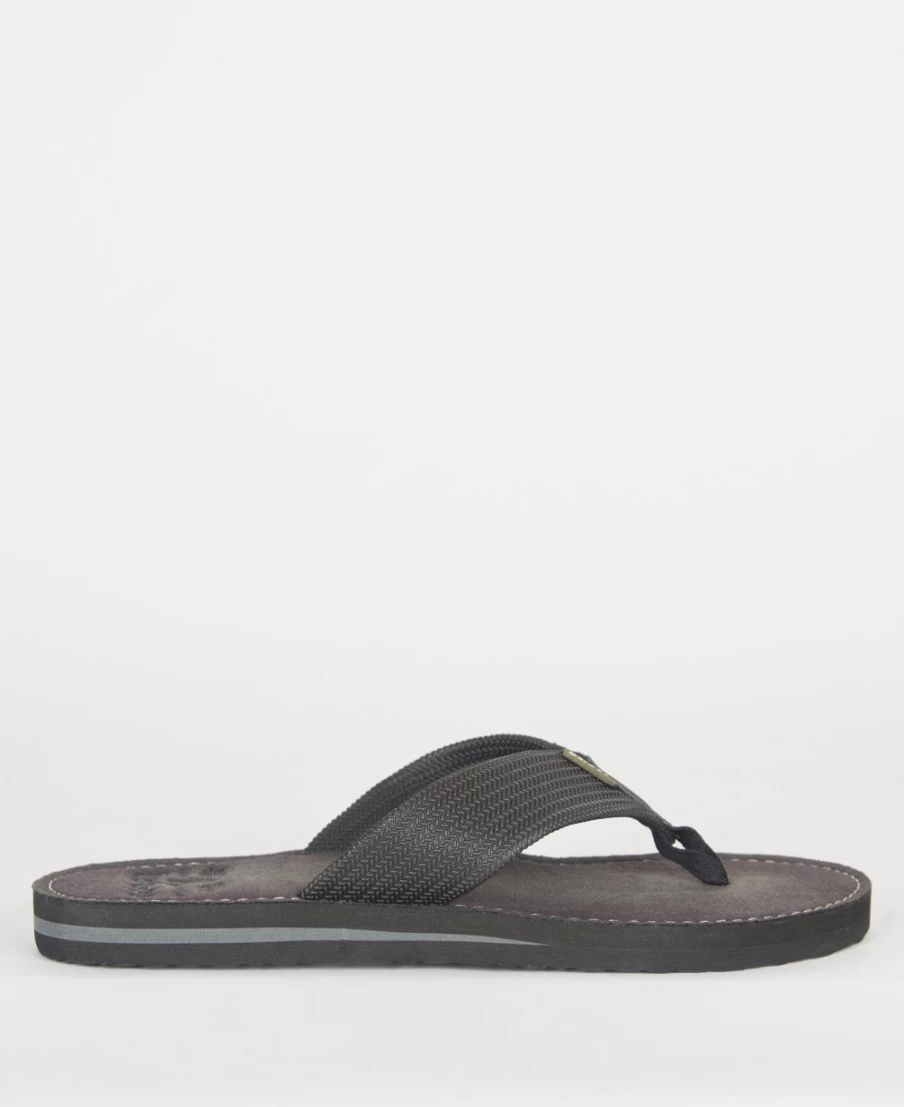 Barbour Mens Toeman Black Sandals for Men