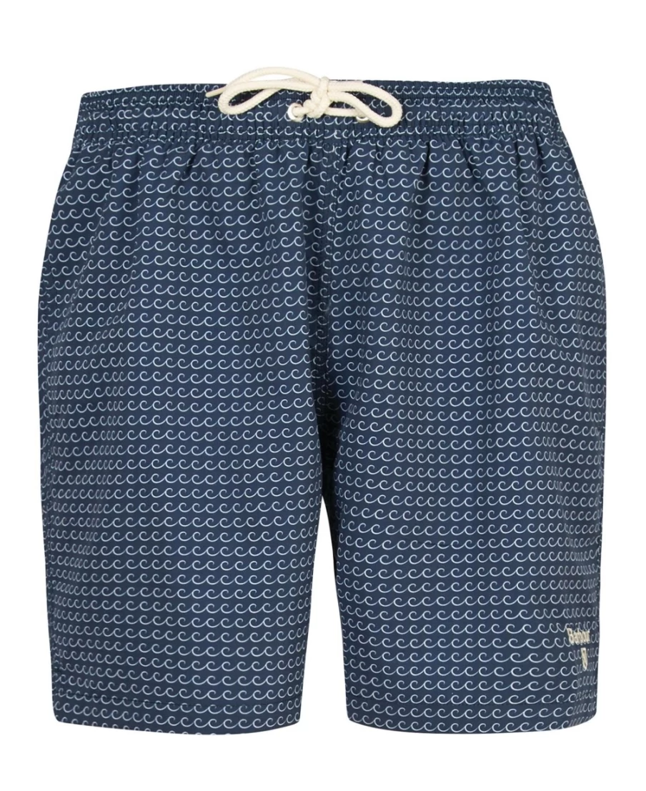 Barbour Men's Classic Navy Tidal Swim Shorts - Quick-Dry Comfort for Swimming & Beach