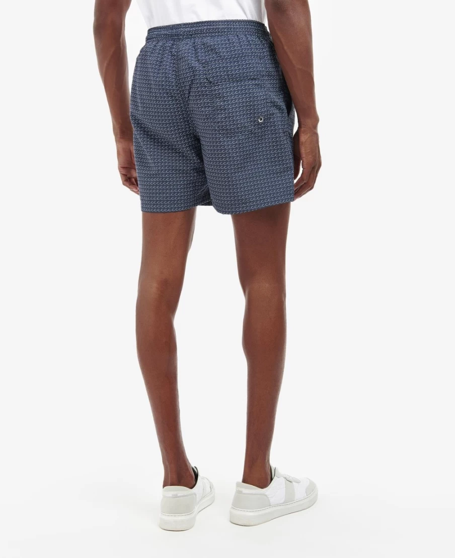 Barbour Men's Classic Navy Tidal Swim Shorts - Quick-Dry Comfort for Swimming & Beach