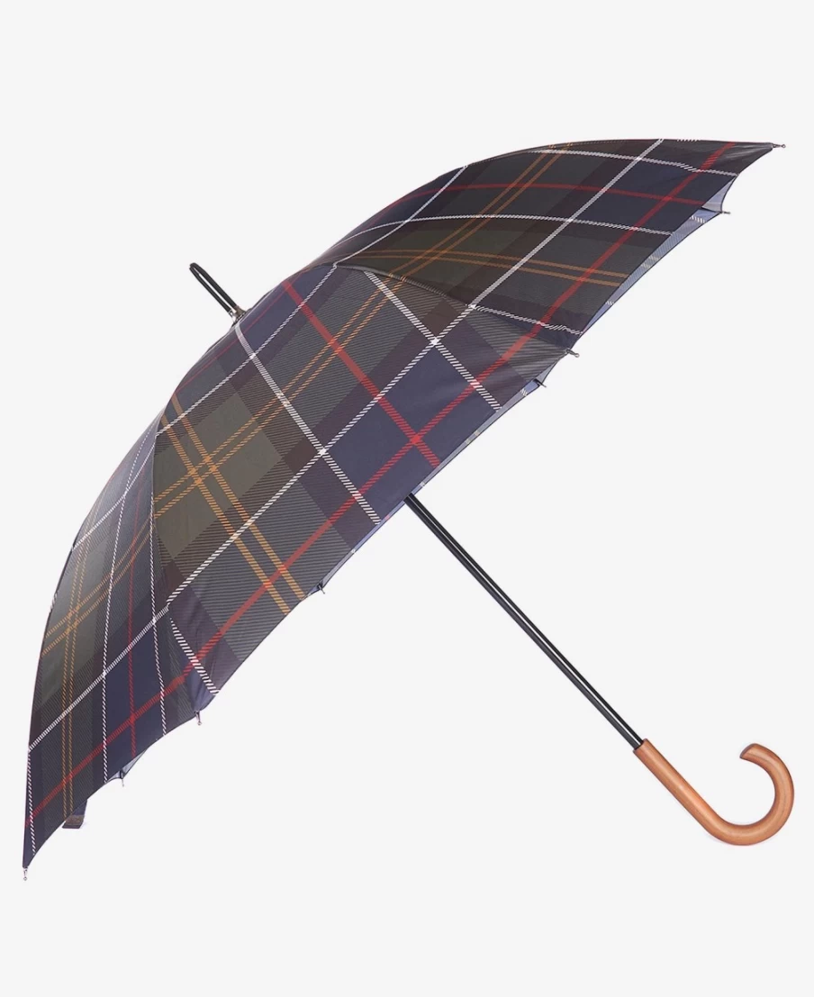 Barbour Women's Classic Tartan Walker Umbrella - Stylish Rain Protection