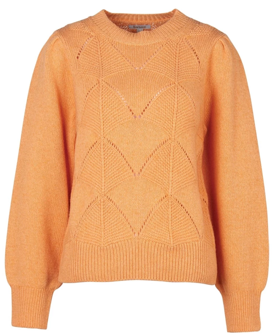 Barbour Women's Leilani Knitted Jumper in Papaya - Stylish Comfort & Quality