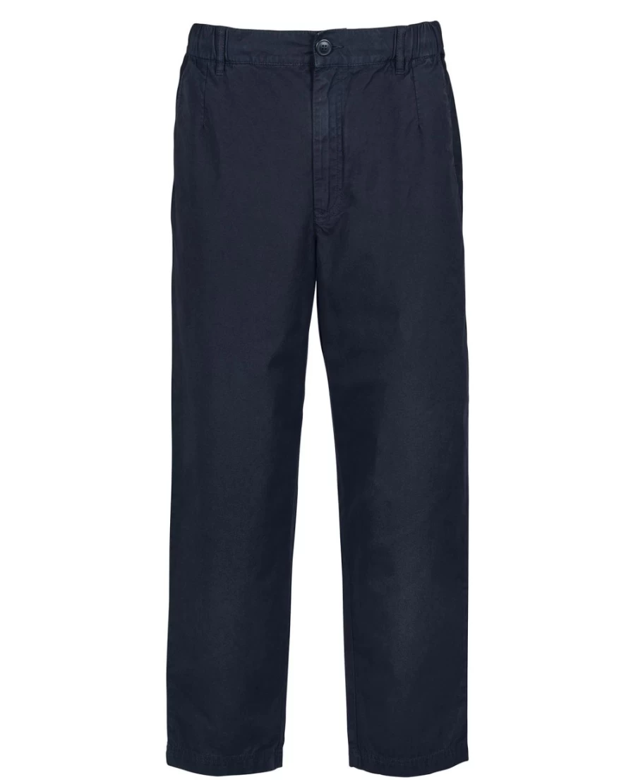 Barbour Men's Highgate Twill Trousers in Navy - Classic Casual Pants for Men