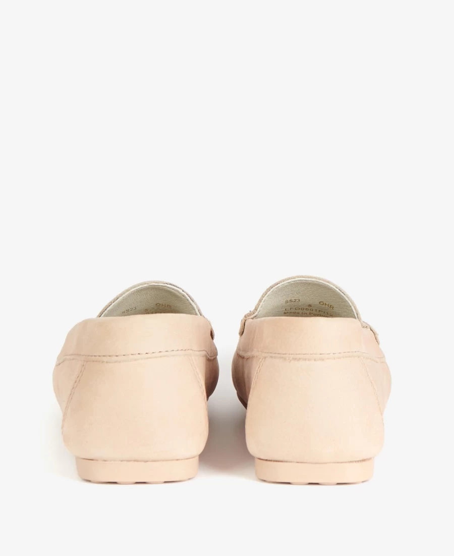Barbour Womens Peach Myla Driving Shoes - Classic Comfort & Style