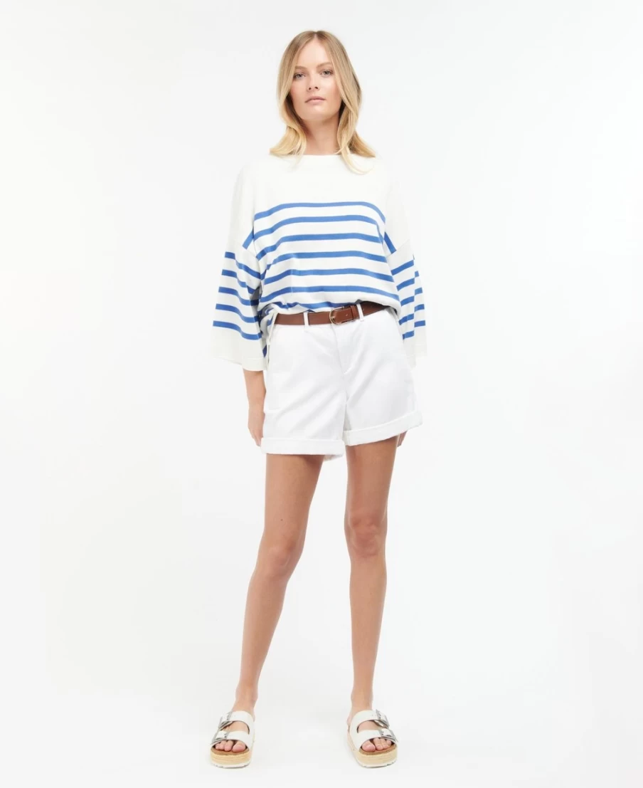 Barbour Women's Renfair Knitted Top in Calico & Bluebell Colors