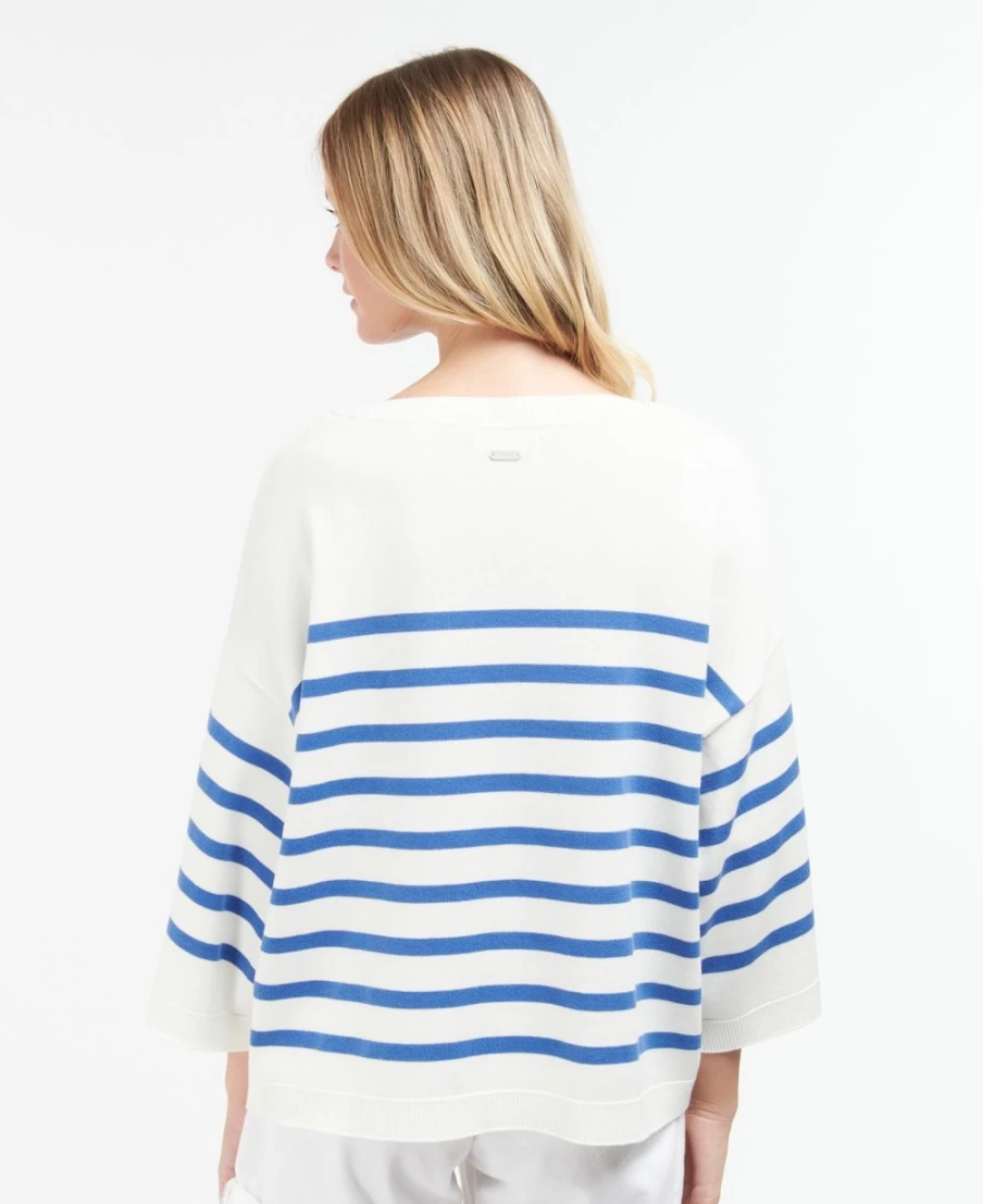 Barbour Women's Renfair Knitted Top in Calico & Bluebell Colors