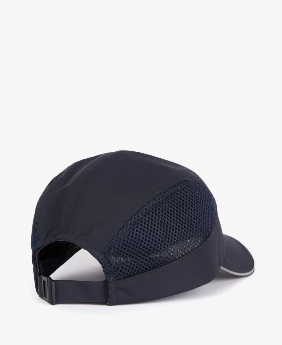 Barbour Baysbarn Sports Cap for Men in Classic Navy - Waterproof Waxed Cotton Outdoor Hat