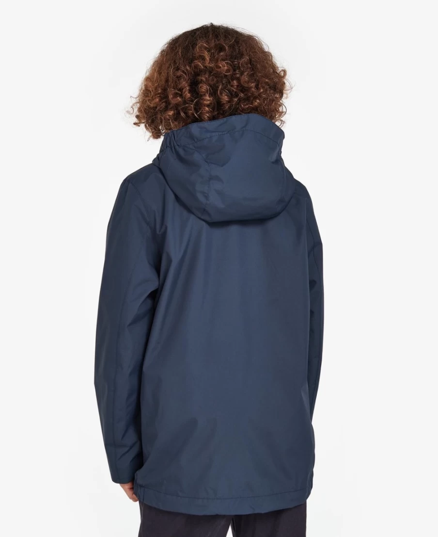 Barbour Boys Classic Navy Kenton Showerproof Jacket - Waterproof Outdoor Coat for Kids