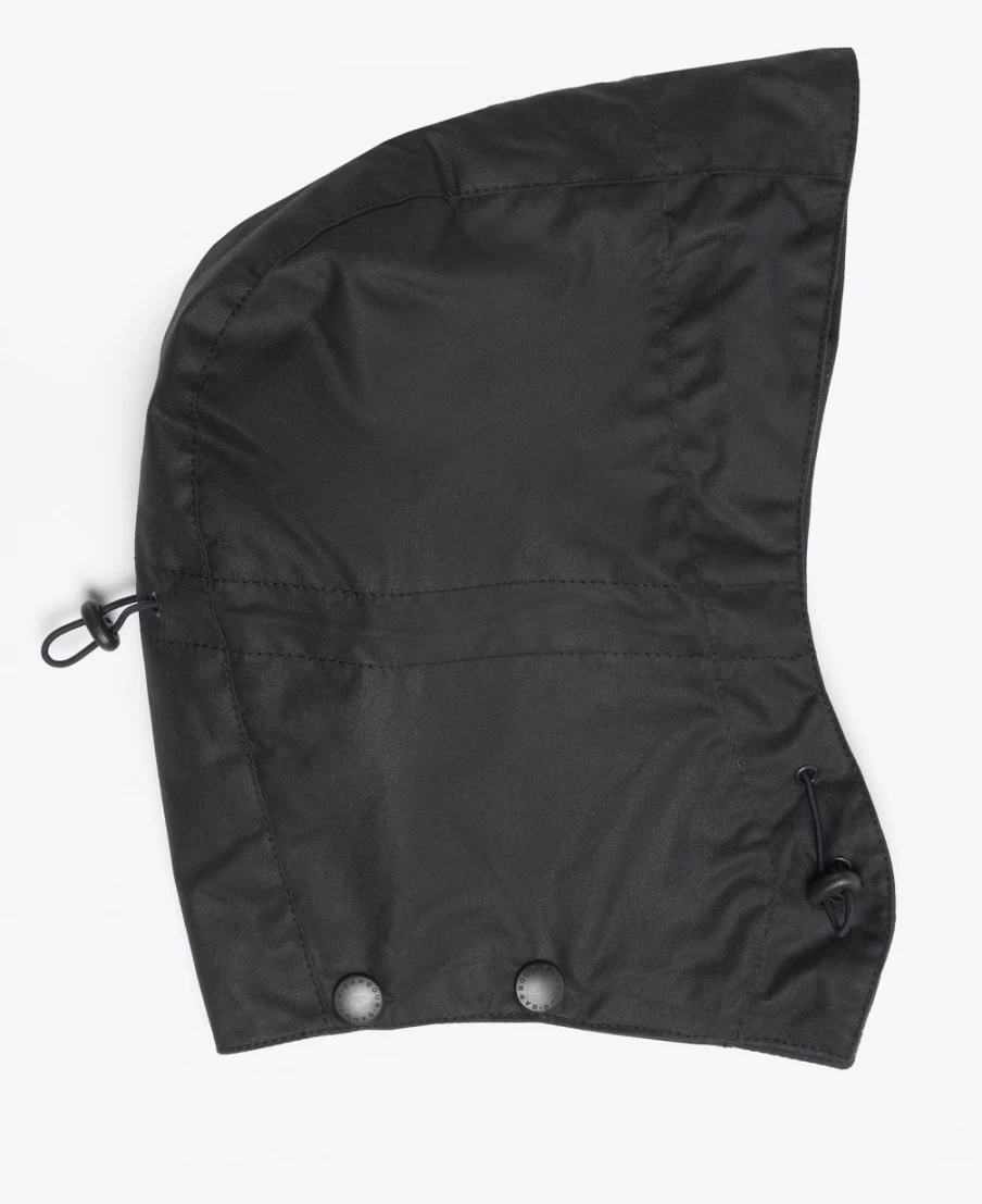 Barbour Wax Storm Hood Jacket for Men in Black - Waterproof Waxed Cotton Coat