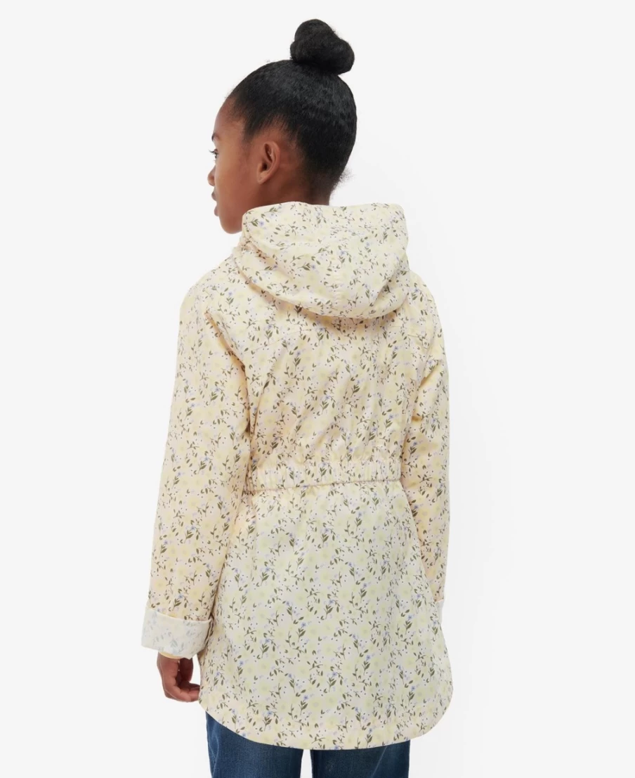 Barbour Girls Ditsy Sunflower Printed Maara Showerproof Jacket