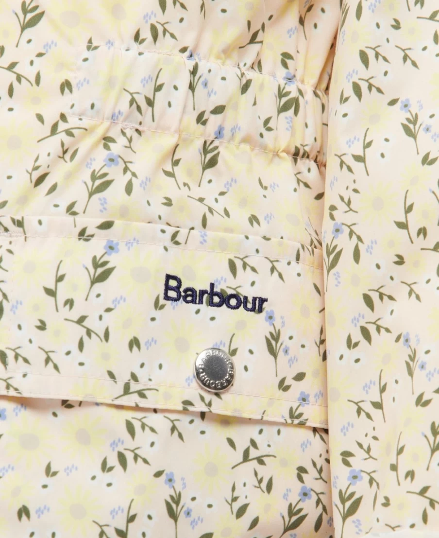 Barbour Girls Ditsy Sunflower Printed Maara Showerproof Jacket