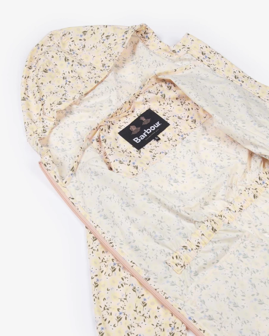 Barbour Girls Ditsy Sunflower Printed Maara Showerproof Jacket