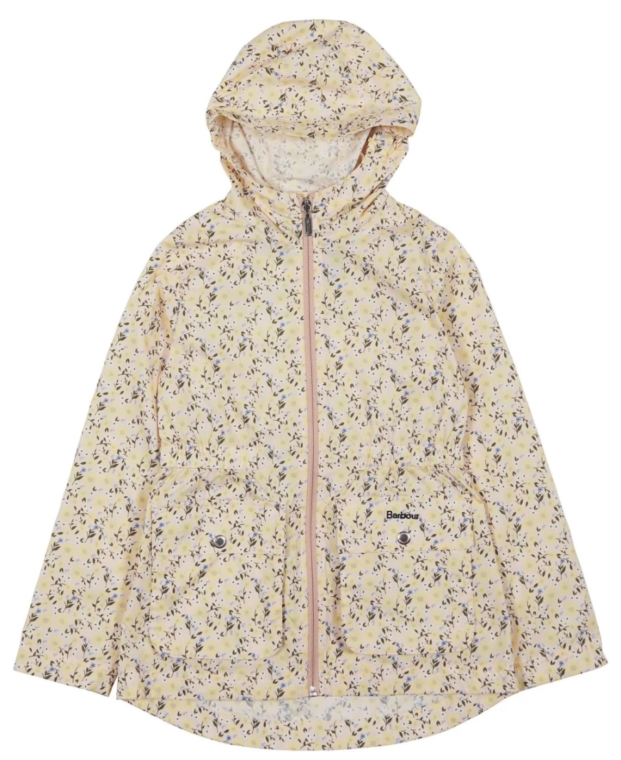 Barbour Girls Ditsy Sunflower Printed Maara Showerproof Jacket