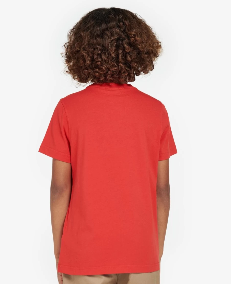 Barbour Boys Georgie T-Shirt in Vine Green - Classic Cotton Tee for Kids