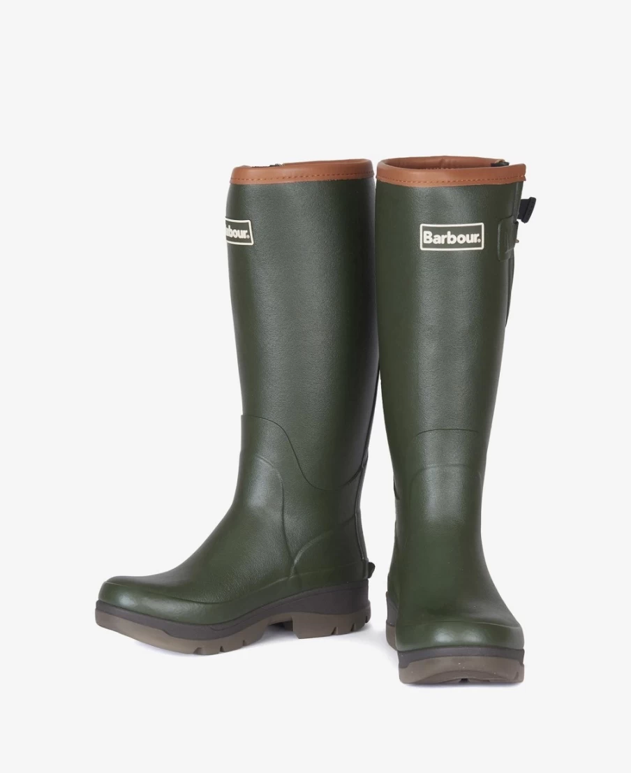 Barbour Women's Olive Tempest Waterproof Wellington Boots