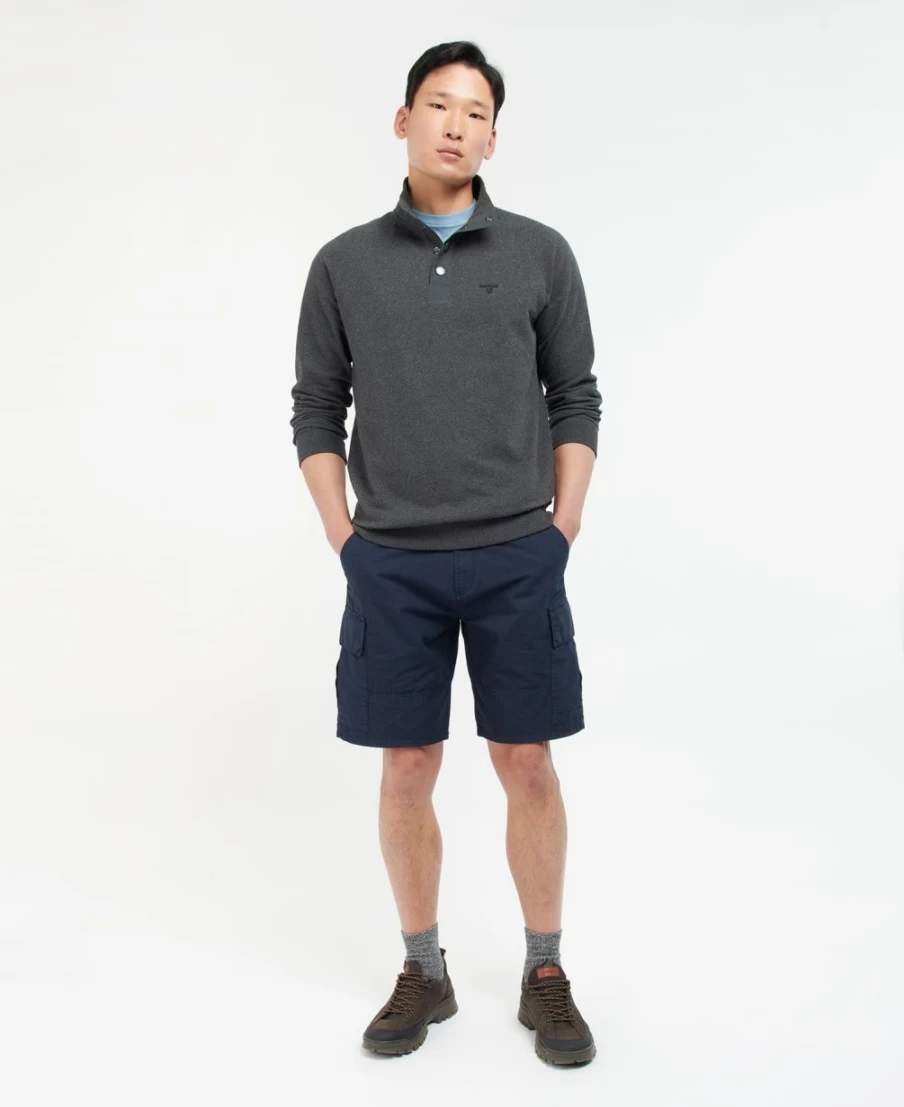 Barbour Men's Mist Half Snap Sweatshirt - Classic Comfort & Style