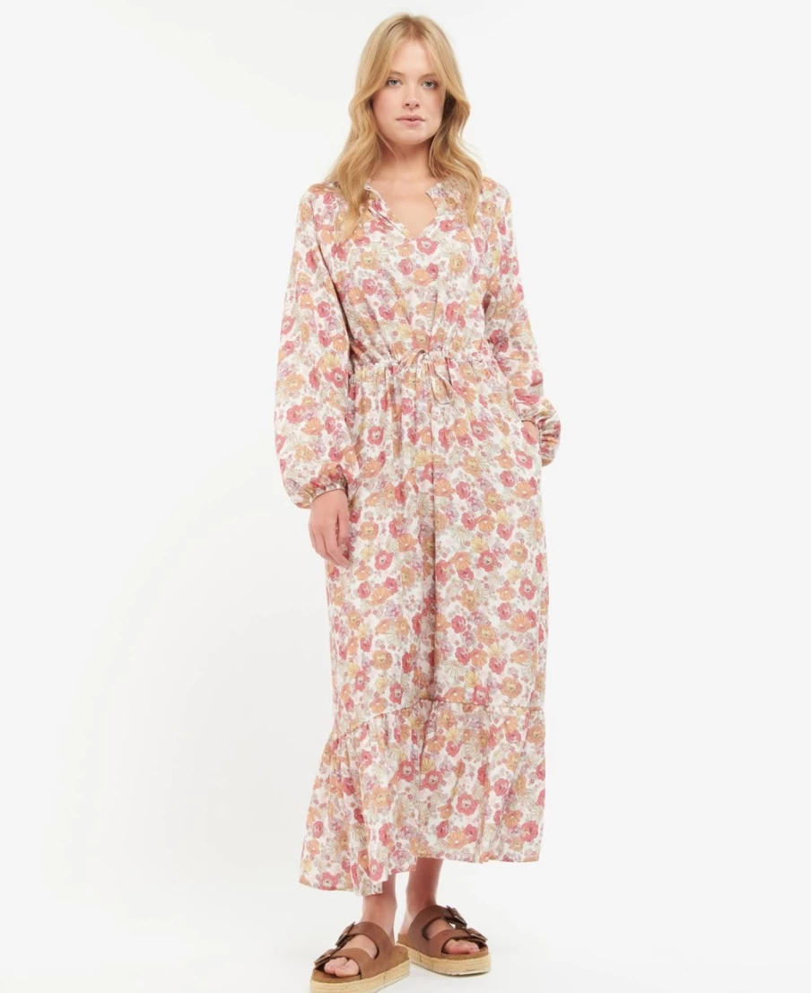Barbour Women's Maara Dress in Multi Light Floral Pattern