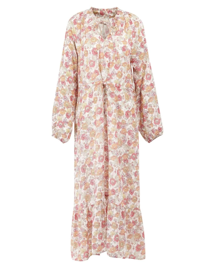 Barbour Women's Maara Dress in Multi Light Floral Pattern