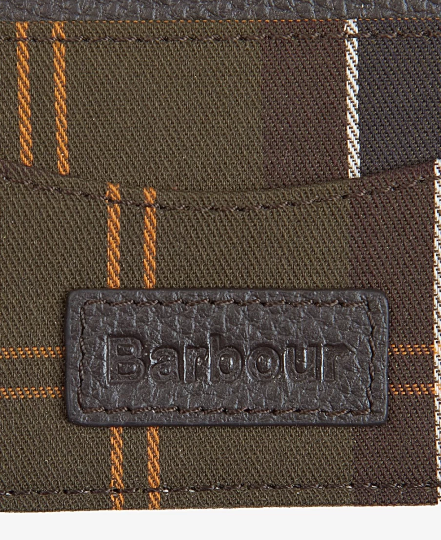 Barbour Men's Classic Tartan Leather Card Holder Wallet