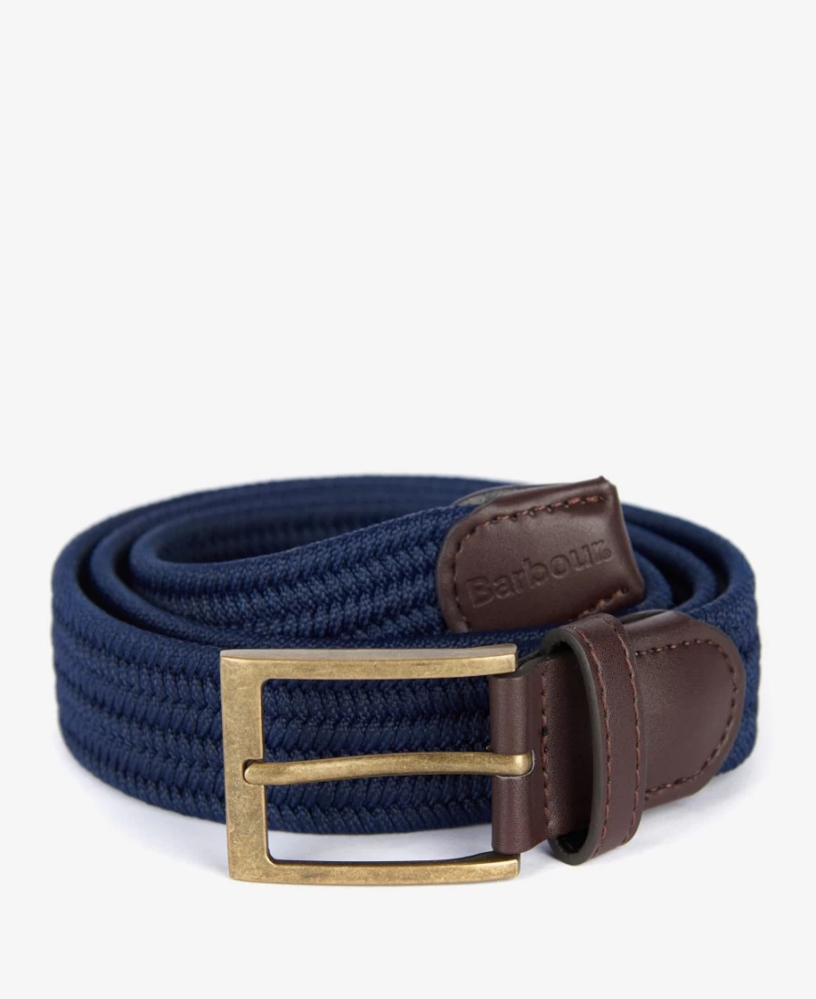 Barbour Men's Nevis Classic Navy Webbing Belt