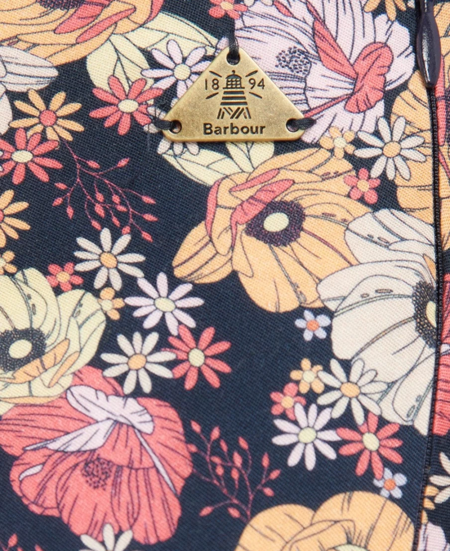 Barbour Women's Coraline Skirt in Navy Floral Print - Classic British Style