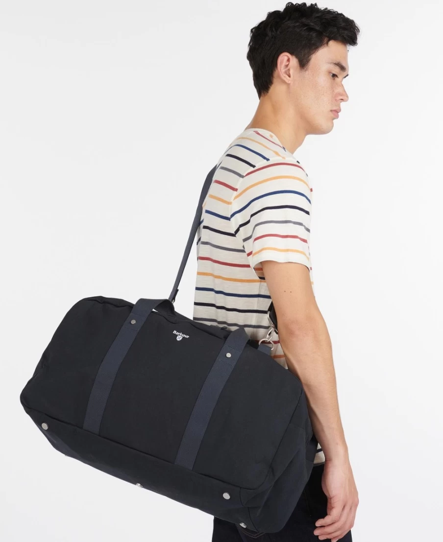 Barbour Mens Navy Cascade Holdall Travel Bag