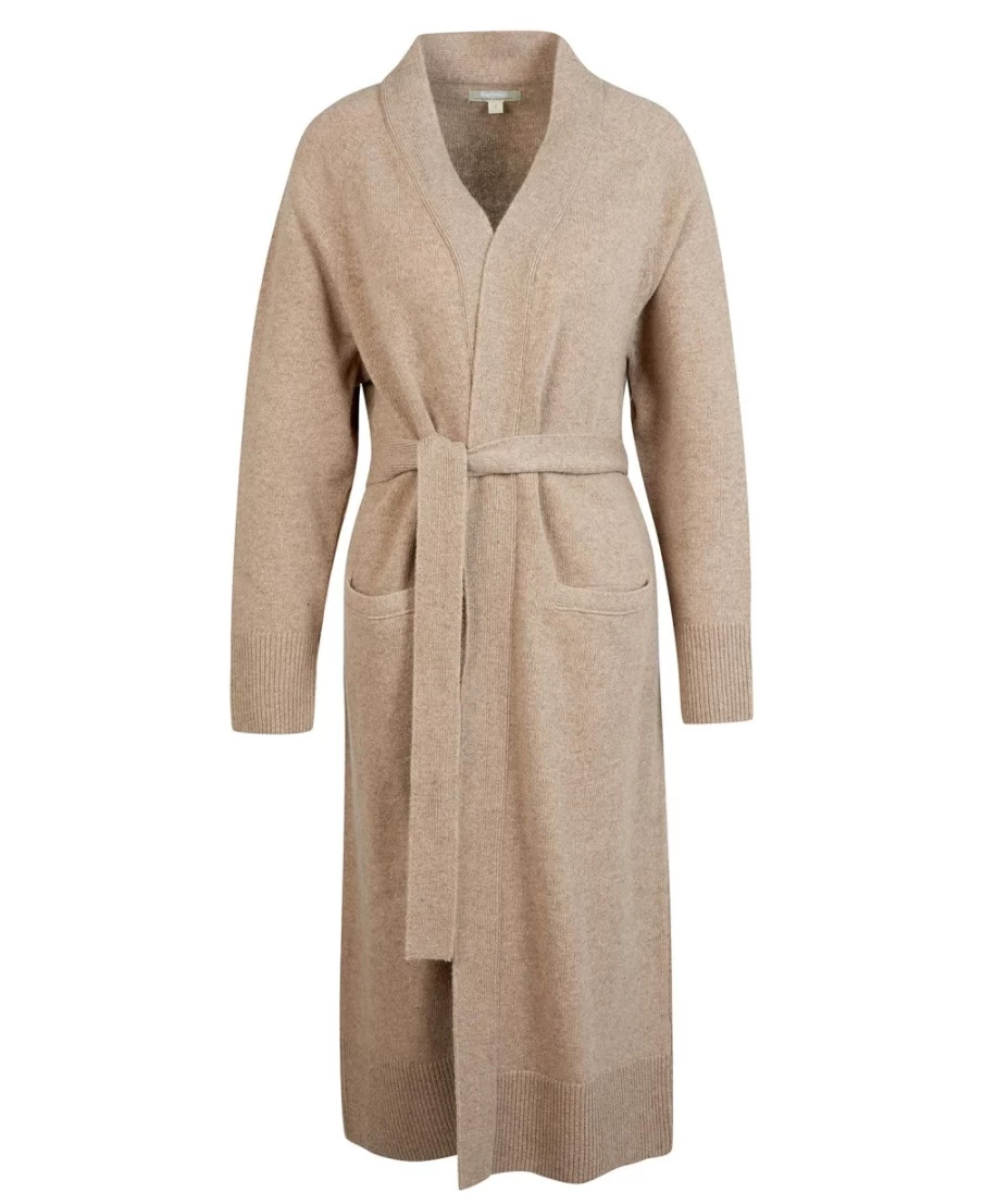 Barbour Elena Cardigan for Women in Light Fawn - Classic Knitwear