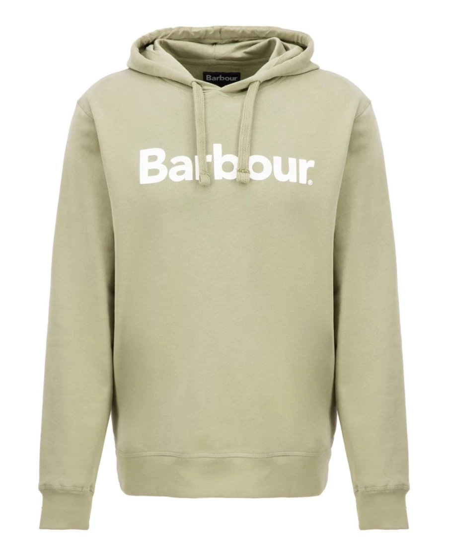 Barbour Men's Navy Logo Hoodie - Classic Embroidered Pullover