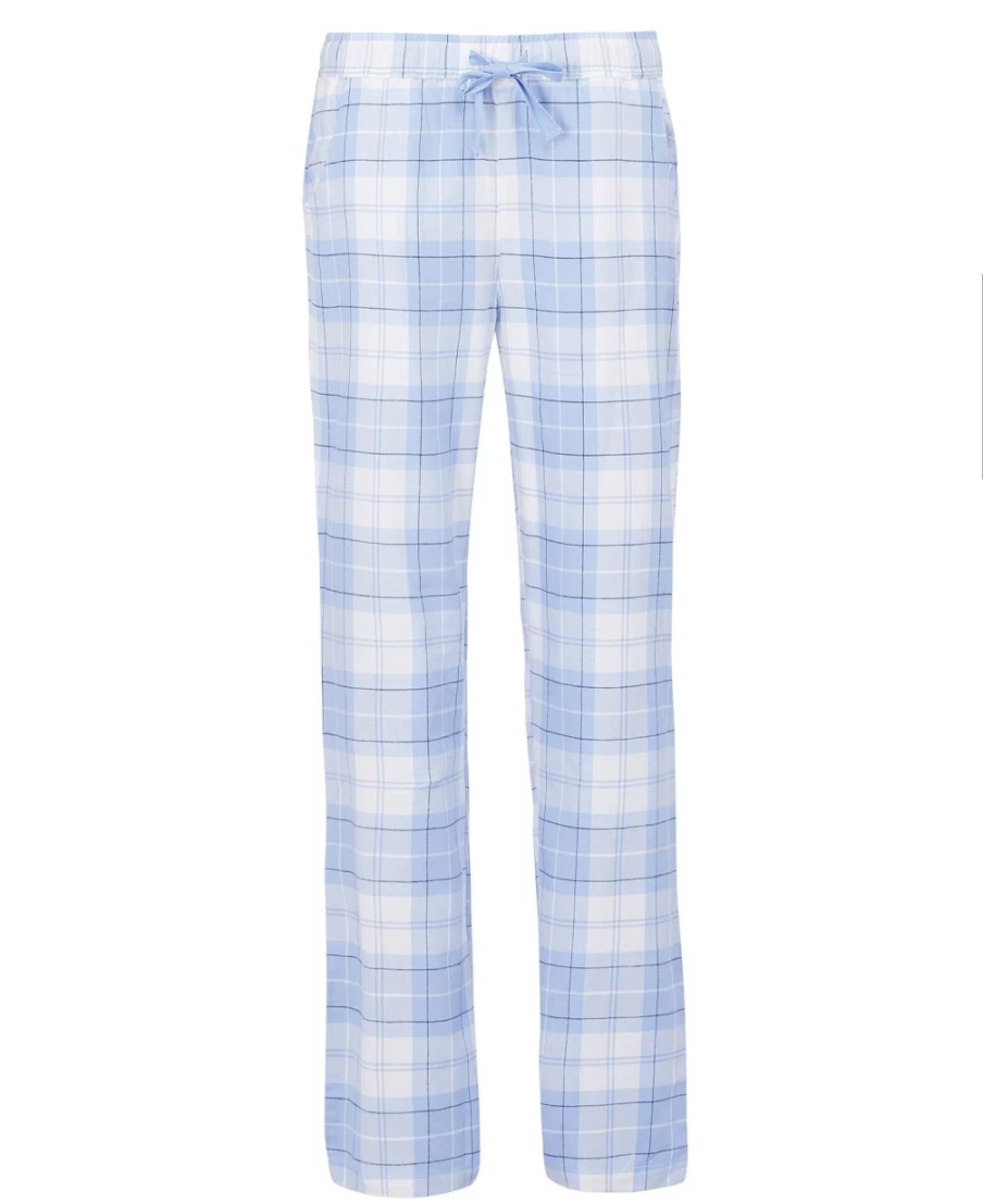 Barbour Women's Pink Tartan Ellery PJ Set - Flannel Sleepwear
