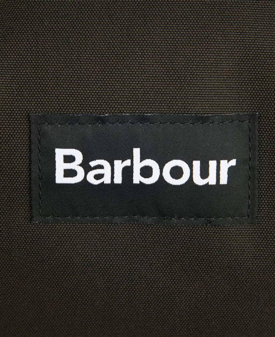 Barbour Highfield Canvas Holdall for Men - Navy & Olive Durable Travel Bag