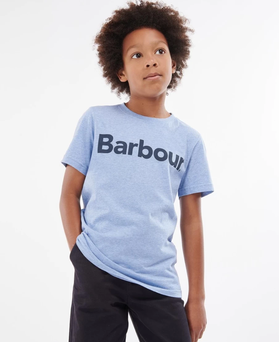 Barbour Boys Navy Essentials Logo T-Shirt for Kids