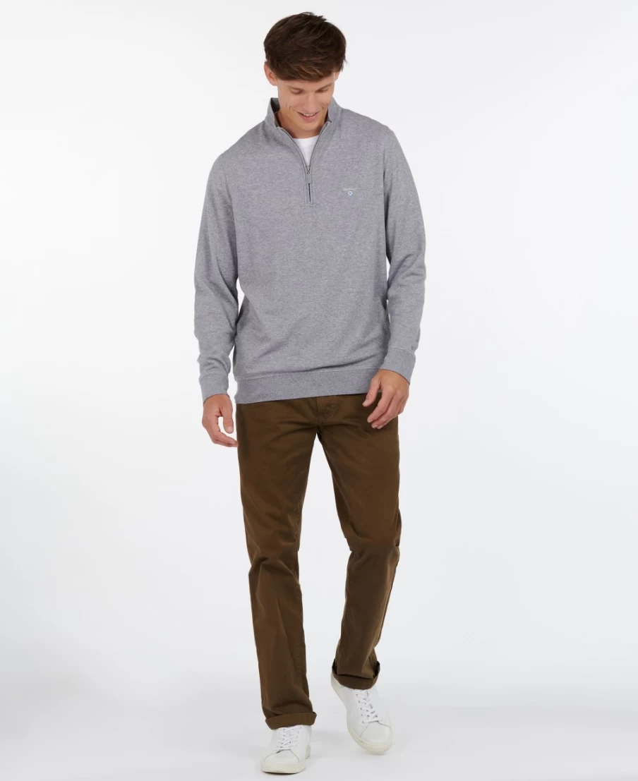 Barbour Men's Navy Batten Half Zip Sweatshirt - Classic Pullover for Men