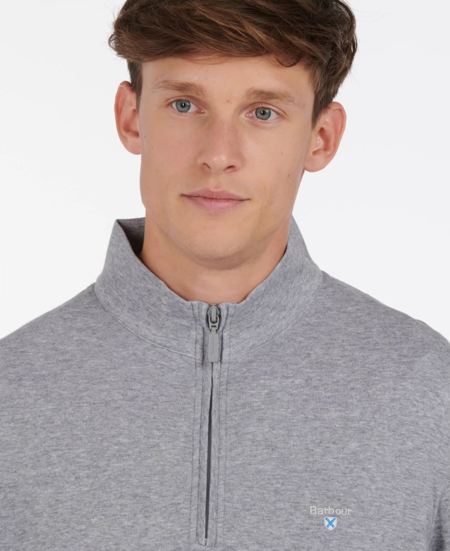 Barbour Men's Navy Batten Half Zip Sweatshirt - Classic Pullover for Men