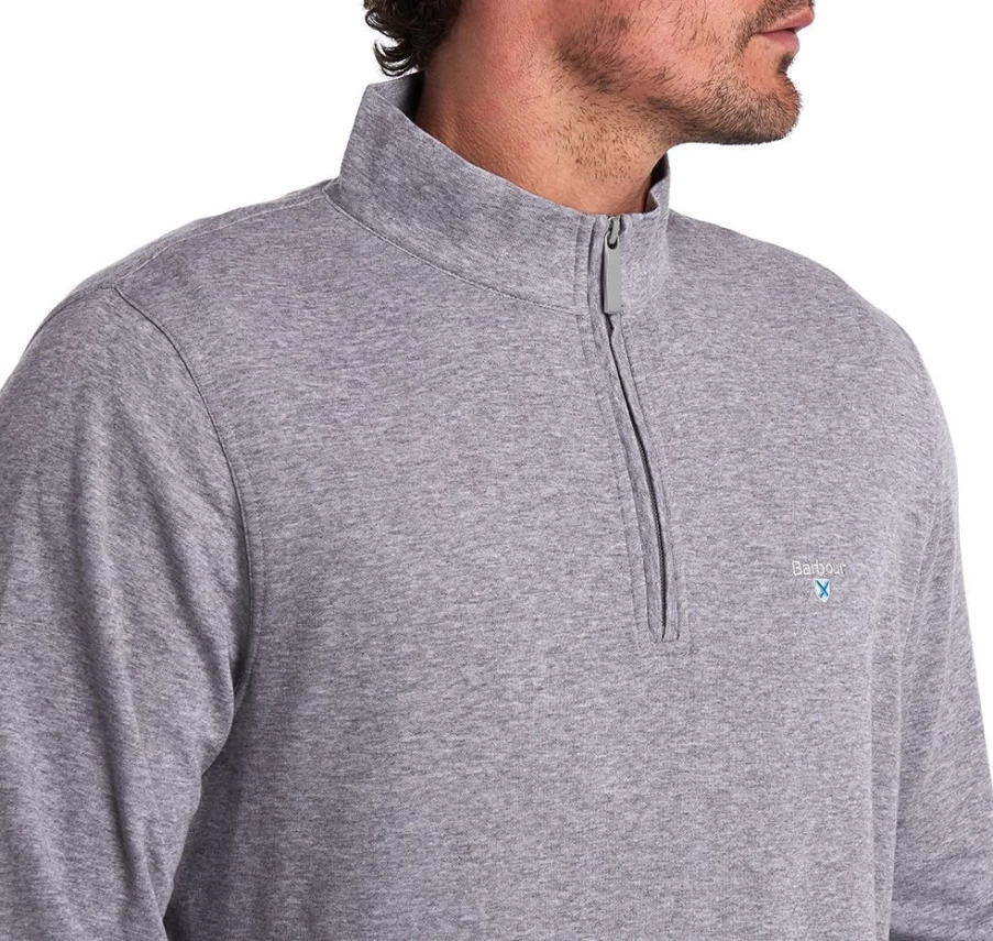 Barbour Men's Navy Batten Half Zip Sweatshirt - Classic Pullover for Men