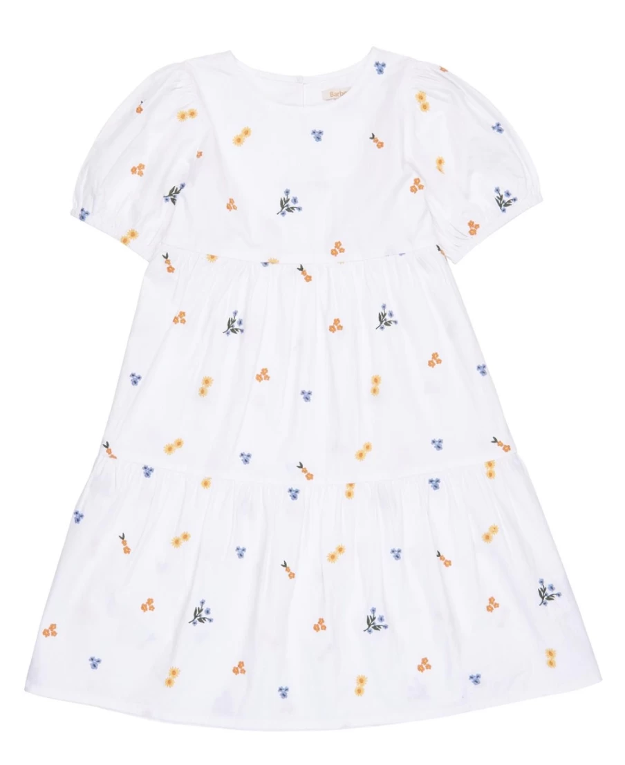 Barbour Girls Coraline Off White Dress