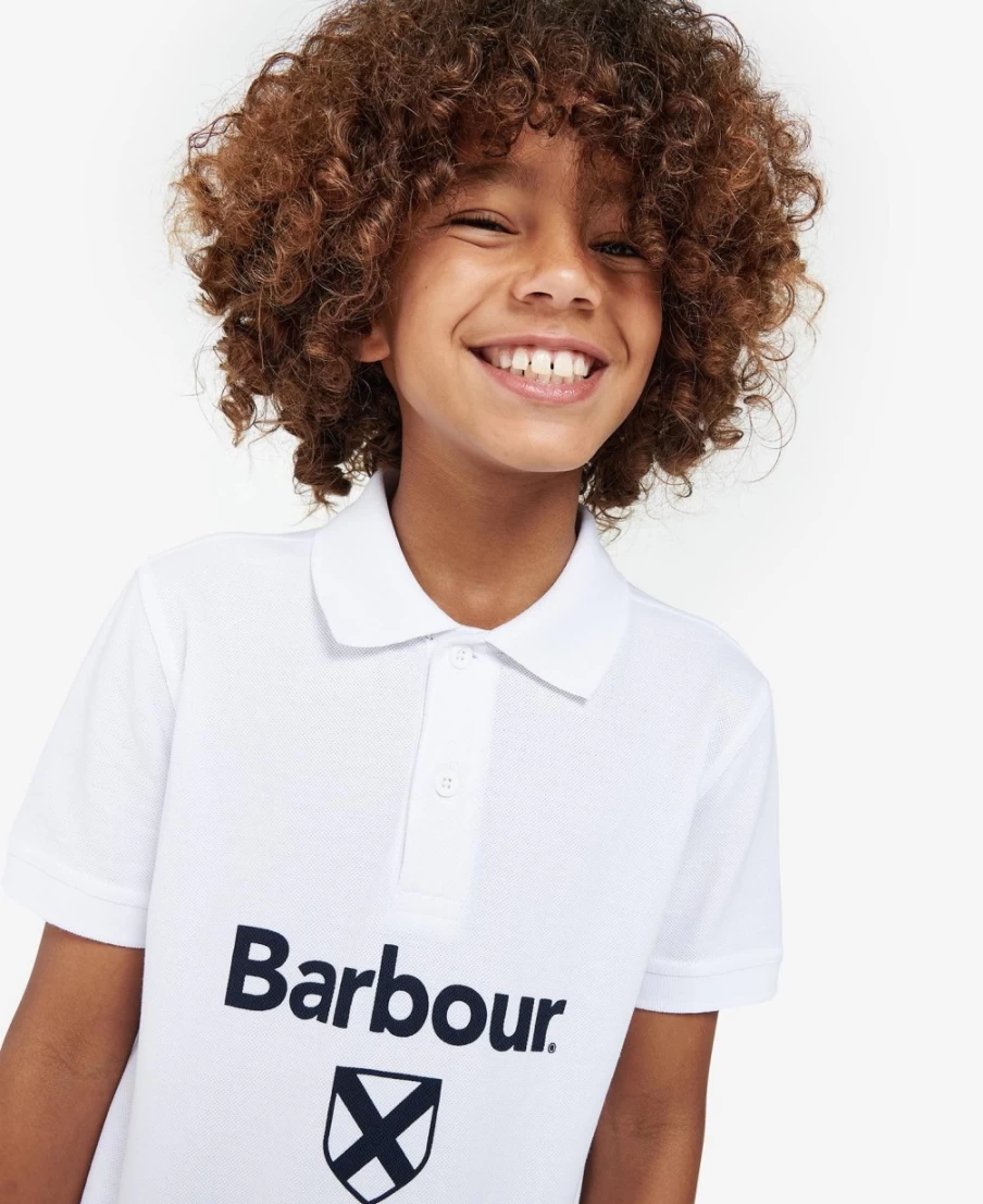 Barbour Boys Classic Navy Floyd Polo Shirt for Kids