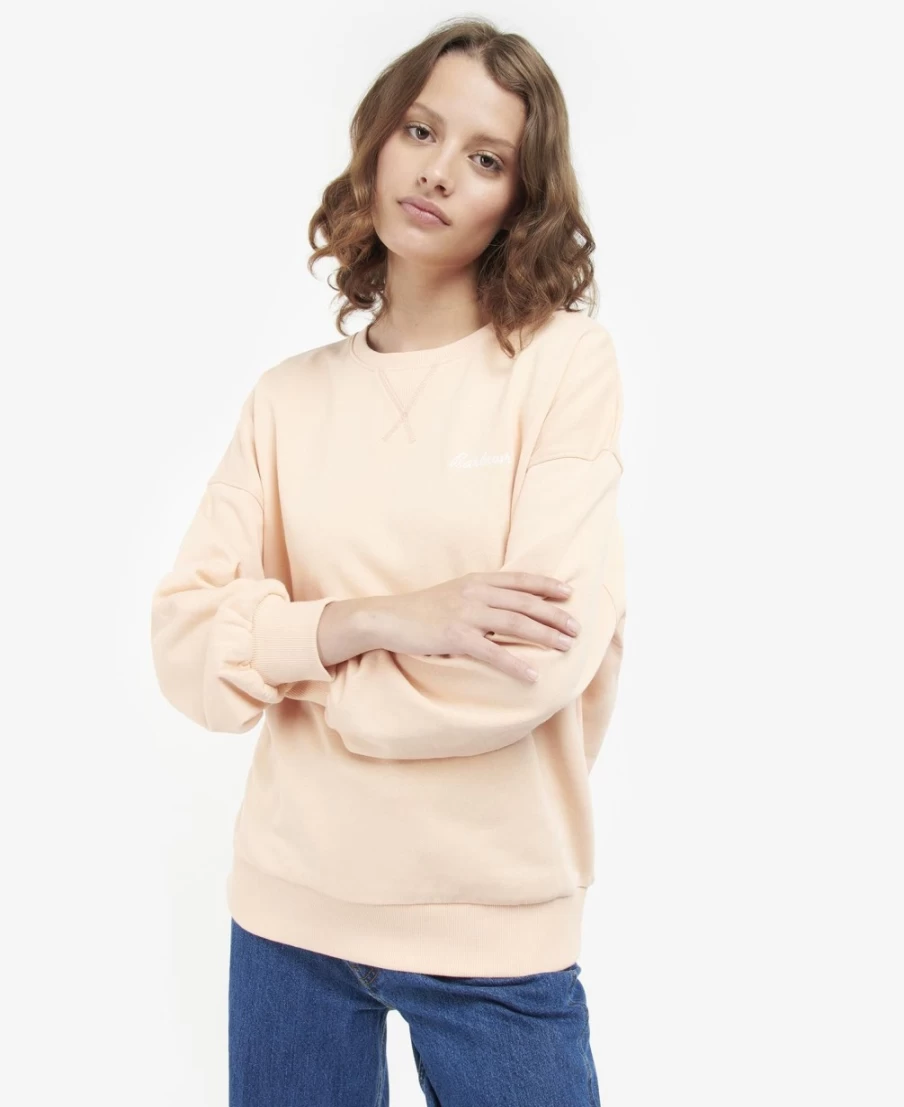 Barbour Women's Kenmore Light Peach Jumper Sweater