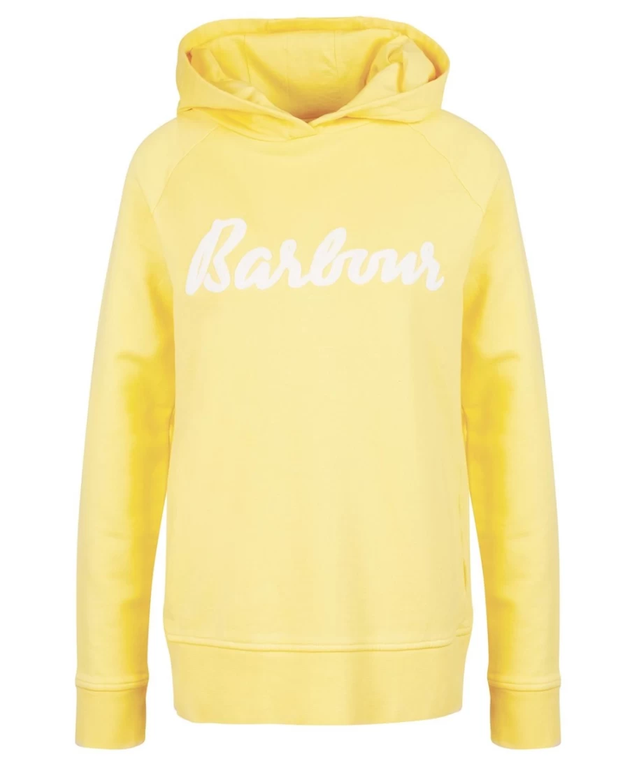 Barbour Women's Otterburn Hoodie in Sunrise Yellow - Lightweight Waterproof Jacket