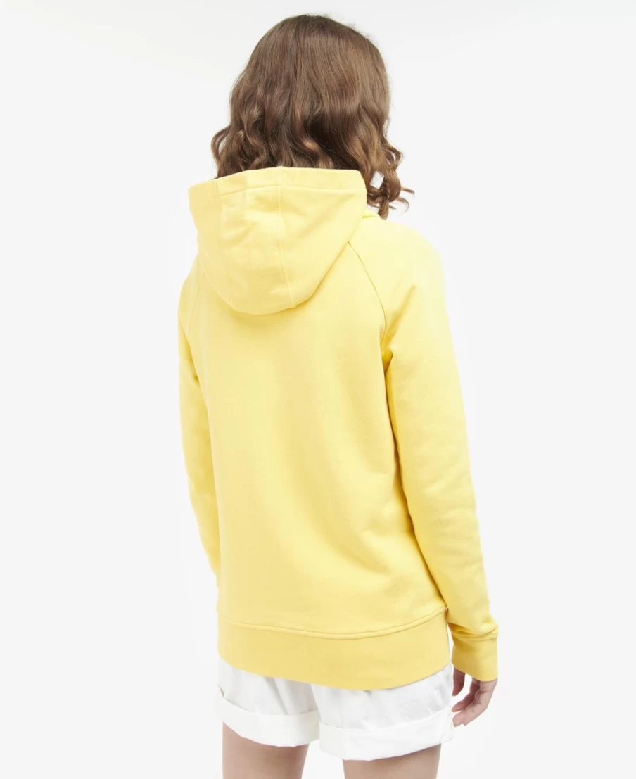 Barbour Women's Otterburn Hoodie in Sunrise Yellow - Lightweight Waterproof Jacket